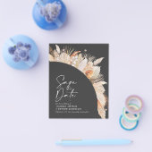 budget rustige pampas - gras bruiloft behalve datu flyer (Enkel)