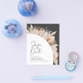 budget rustige pampas - gras bruiloft met uitzonde flyer (Enkel)