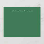 BUDGET Rustige roze Magnolias Wedding RSVP (Achterkant)