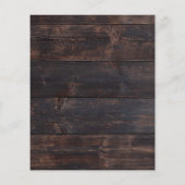 Budget Rustige Sunflower Barn Couples Shower Flyer (Achterkant)