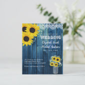BUDGET Rustige Sunflower Blue Yellow Wedite (Staand voorkant)