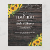 BUDGET Rustige Sunflower Engagement Party (Voorkant)