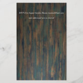 Budget Rustige Sunflower Lights Lace Wedding Inv (Achterkant)