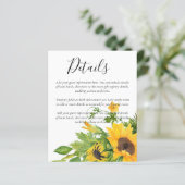 BUDGET Rustige Sunflower Weddenschap (Staand voorkant)