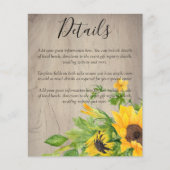 BUDGET Rustige Sunflower Weddenschap (Voorkant)