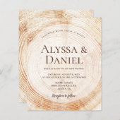 Budget Rustige Wedding Wood - Korting Grain Aangep (Voorkant / Achterkant)