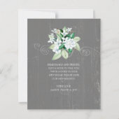 Budget Rustige White Magnolia Floral Moving Kaart (Achterkant)