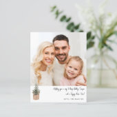 Budget Rustige Winter Tree V Note Photo Holiday (Staand voorkant)