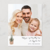 Budget Rustige Winter Tree V Note Photo Holiday (Voorkant)