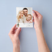 Budget Rustige Winter Tree V Note Photo Holiday Flyer (Hand)