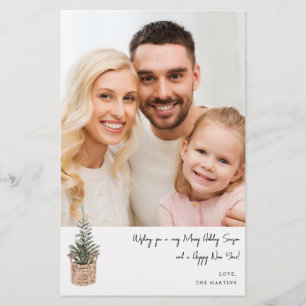 Budget Rustige Winter Tree V Note Photo Holiday ME Flyer