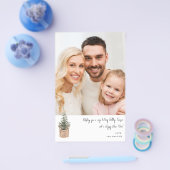 Budget Rustige Winter Tree V Note Photo Holiday ME Flyer (Enkel)