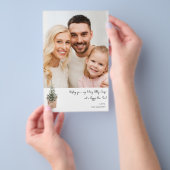 Budget Rustige Winter Tree V Note Photo Holiday ME Flyer (Hand)