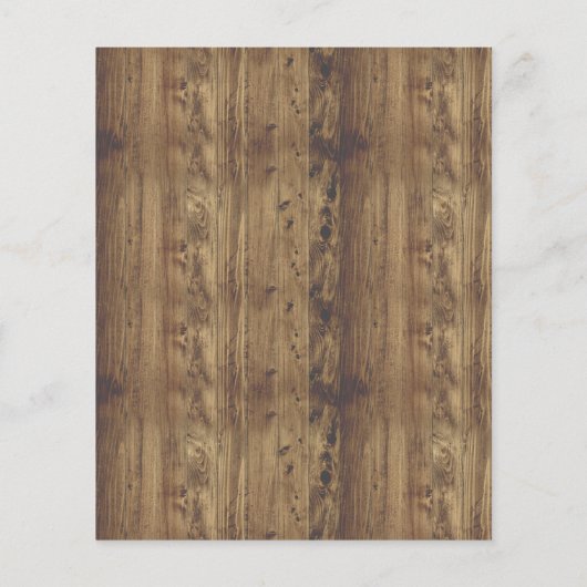 Budget Rustige Wood Sunflower & Lights Wedding (Achterkant)