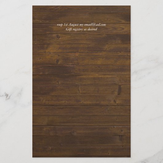 BUDGET Rustige zonnebloem Hoefijzer Barn Wedding I (Achterkant)