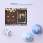 Budget Rustige zonnebloem & Lace Foto bespaart dat Flyer (Enkel)