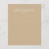 BUDGET Rustige zonnebloemen Moderne tekstbruiloft Flyer (Achterkant)