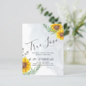 BUDGET Rustige zonnebloemen Olive Leaves Weddensch (Staand voorkant)