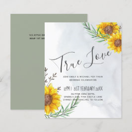 BUDGET Rustige zonnebloemen Olive Leaves Weddensch