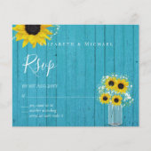 BUDGET Rustige zonnebloemen RSVP Weddenschap (Voorkant)