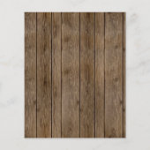 Budget Rustin Barn Wood Lace I Do BBQ Uitnodiging (Achterkant)