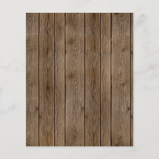 Budget Rustin Barn Wood Lace I Do BBQ Uitnodiging (Achterkant)