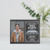 BUDGET Rustisch Afstuderen BBQ 4 Fotouitnodiging (Staand voorkant)