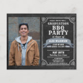 BUDGET Rustisch Afstuderen BBQ 4 Fotouitnodiging (Voorkant)