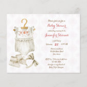 Budget Rustisch  baby shower voor babykleding (Voorkant)