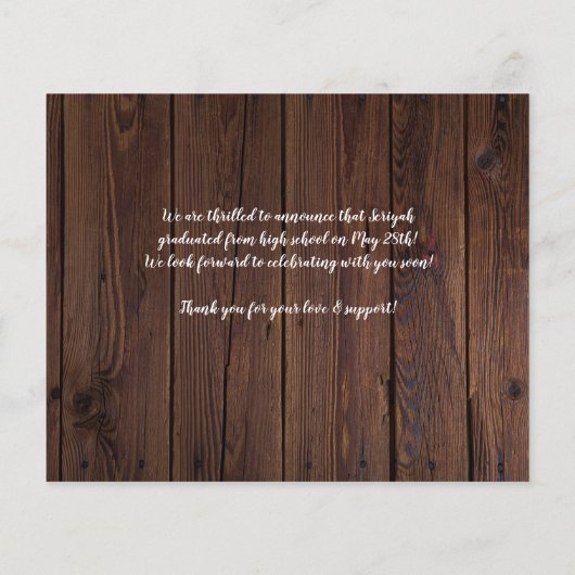 Budget Rustisch Christelijke Afstuderen Proverbs 3 (Achterkant)