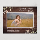 BUDGET Rustisch hout Christelijk Afstuderen Verse (Voorkant)