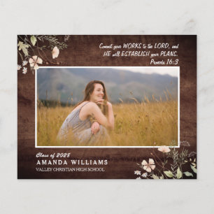 BUDGET Rustisch hout Christelijk Afstuderen Verse