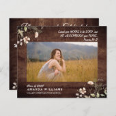 BUDGET Rustisch hout Christelijk Afstuderen Verse (Voorkant / Achterkant)