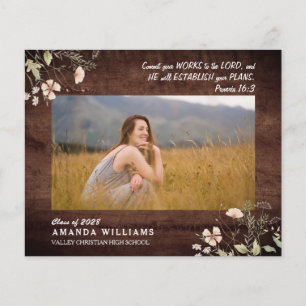 BUDGET Rustisch hout Christelijk Afstuderen Verse