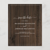 BUDGET Rustisch hout Eucalyptus Foto slaat de datu Flyer (Achterkant)