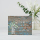 BUDGET Rustisch hout Gypsophila redt de data (Staand voorkant)