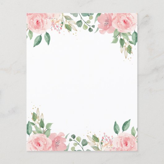 Budget Safari Animal Wild One Floral 1e verjaardag (Achterkant)