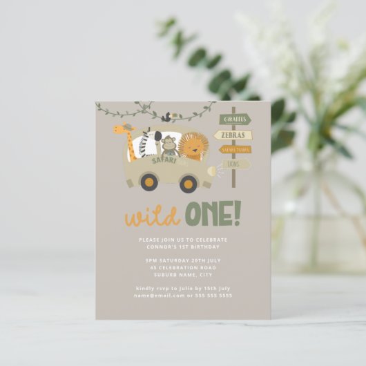 Budget Safari Animals Wilde Één Aanvraag van de Da (Staand voorkant)