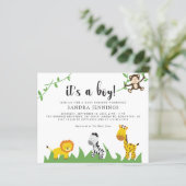 Budget Safari Baby shower Oerwoud Animals (Staand voorkant)