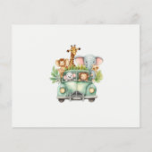 Budget Safari Dieren Boy Baby shower (Achterkant)