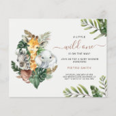 Budget Safari Dieren Boy Baby shower (Voorkant)