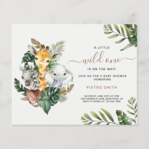 Budget Safari Dieren Boy Baby shower