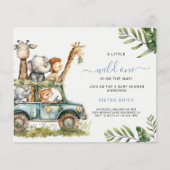 Budget Safari Dieren Boy Baby shower (Voorkant)