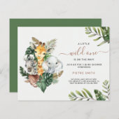 Budget Safari Dieren Boy Baby shower (Voorkant / Achterkant)