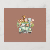 Budget Safari Dieren Boy Baby shower (Achterkant)