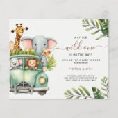 Budget Safari Dieren Boy Baby shower (Voorkant)