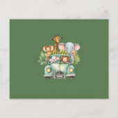 Budget Safari Dieren Boy Baby shower (Achterkant)