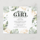 Budget Safari Giraffe Girl Baby shower (Voorkant)