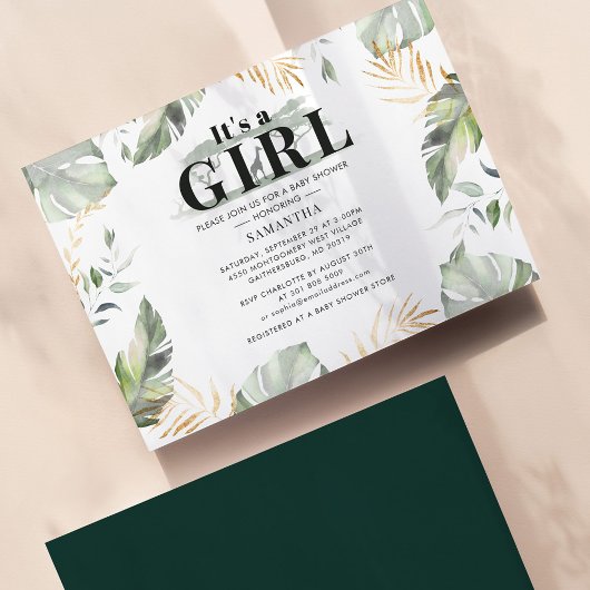 Budget Safari Giraffe Girl Baby shower