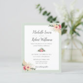 BUDGET Sage and Pink Floral bruiloft (Staand voorkant)